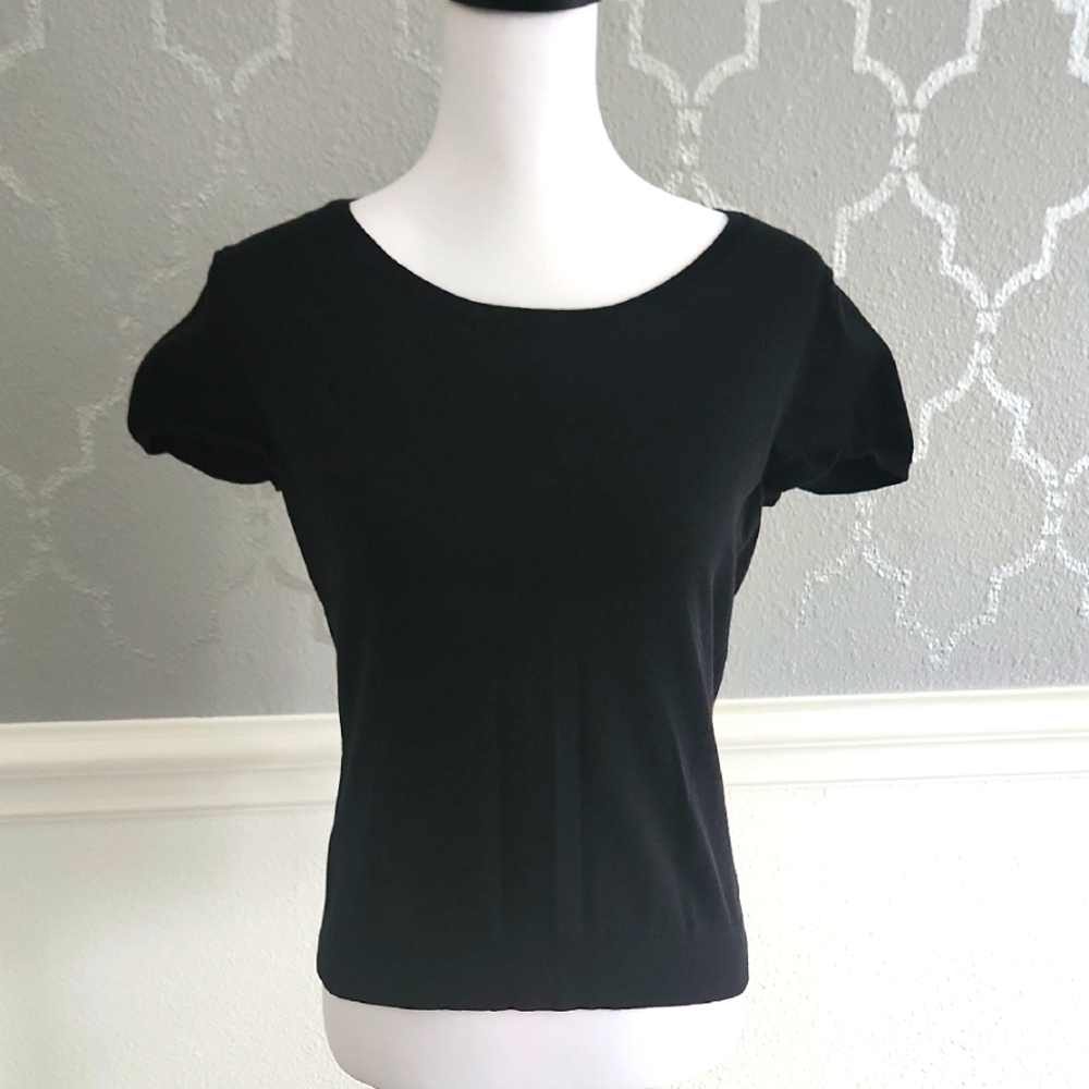 Talbots‎ Black Short Sleeve Top MP